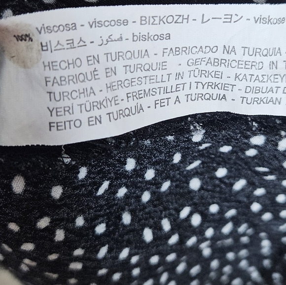 Zara Polka Dot Playsuit Black/White Romper Skort Double-breasted size XS - Picture 10 of 10